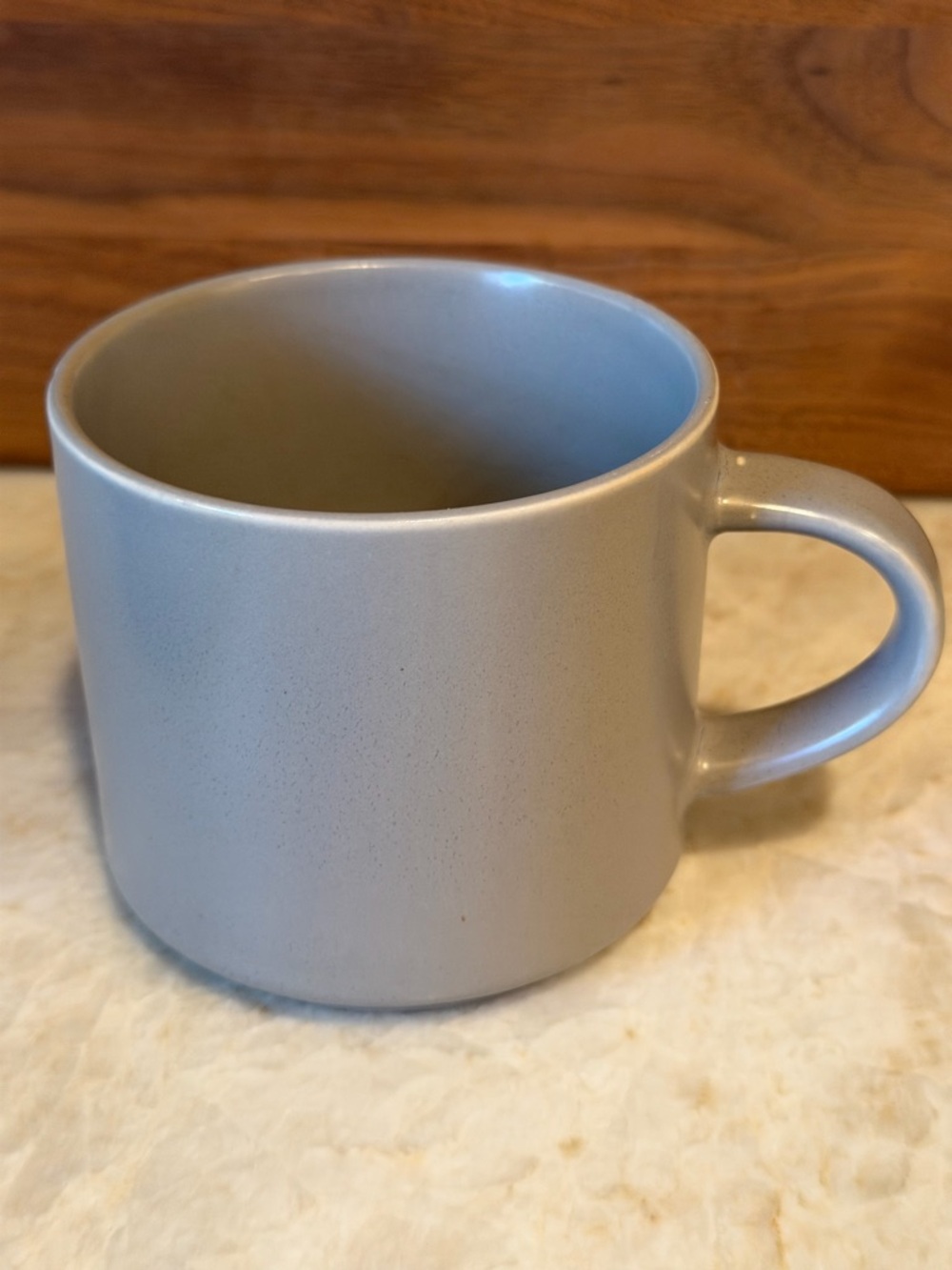 Pottery Barn Mason mug gray